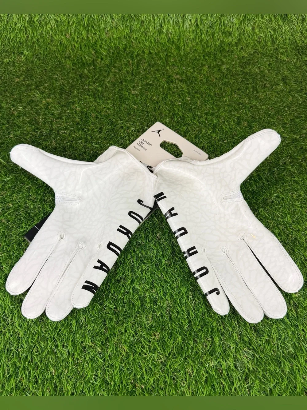 Nike Air Jordan Jet 7.0 Football Receiver Gloves White Elephant DV4209-102 XL